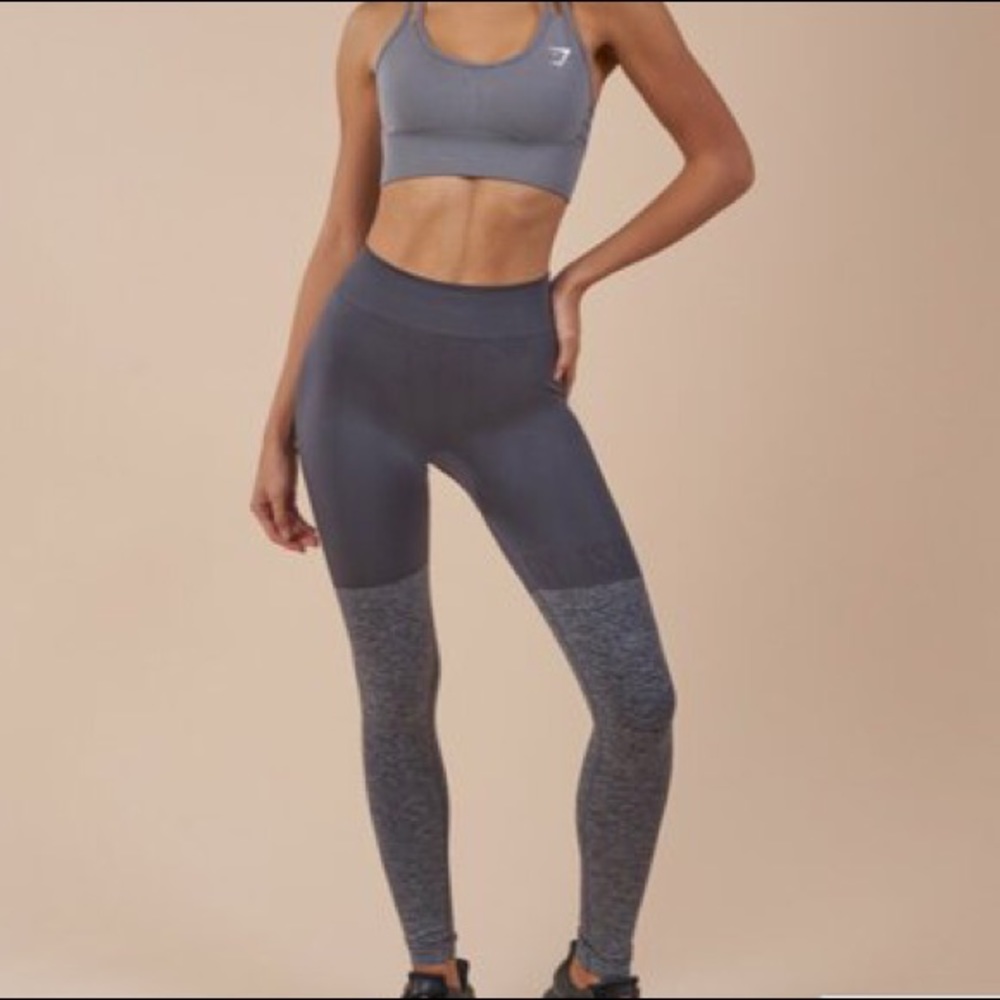 Gymshark Seamless Two Tone Leggings Grey